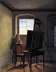 Caspar David Friedrich in his Studio by Georg Friedrich Kersting